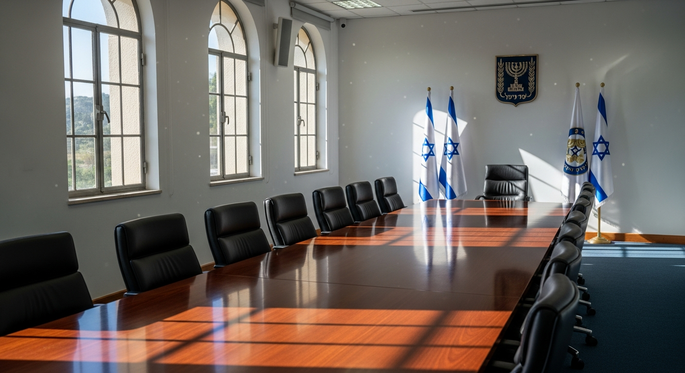 משרד צבאי עם תיקיות ומסמכי כוח אדם